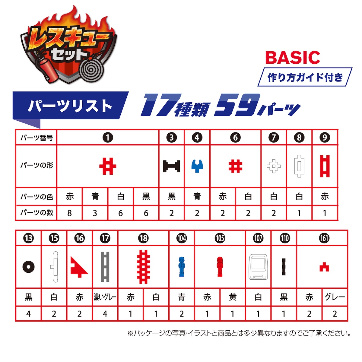 全パーツの画像