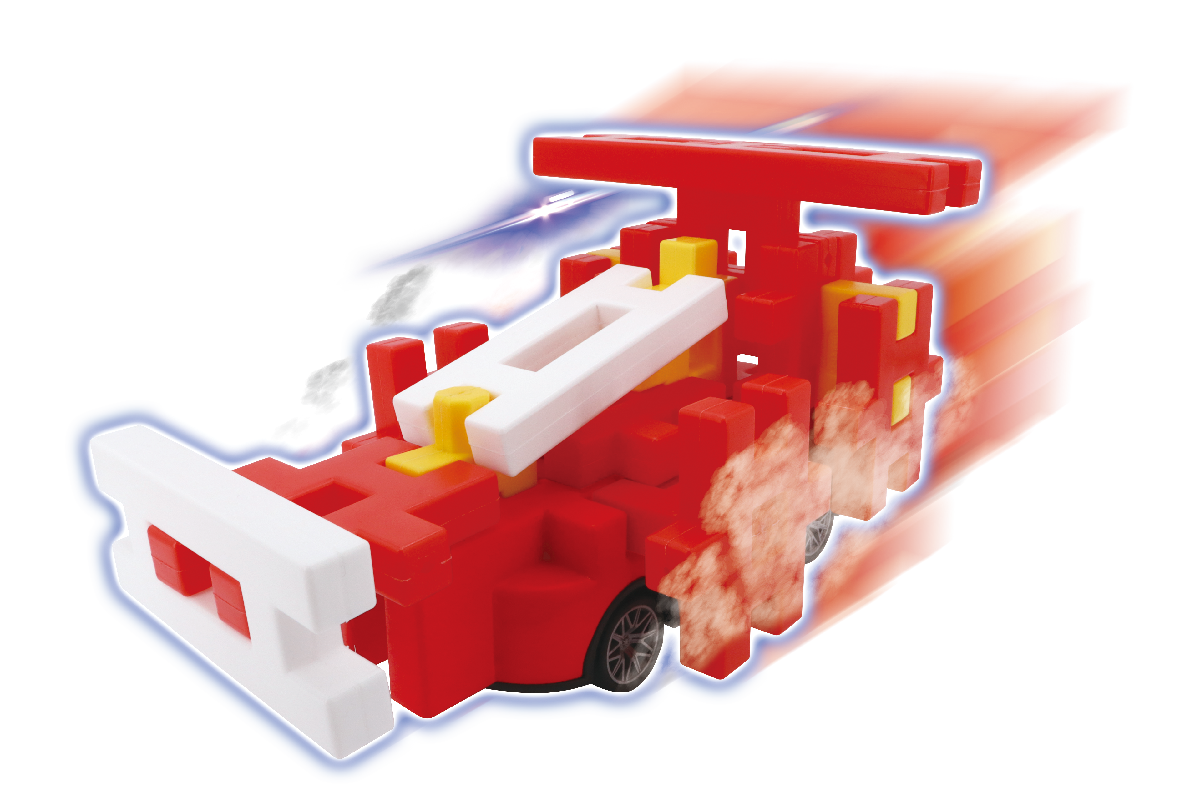 疾走するレッドのリモコンカー